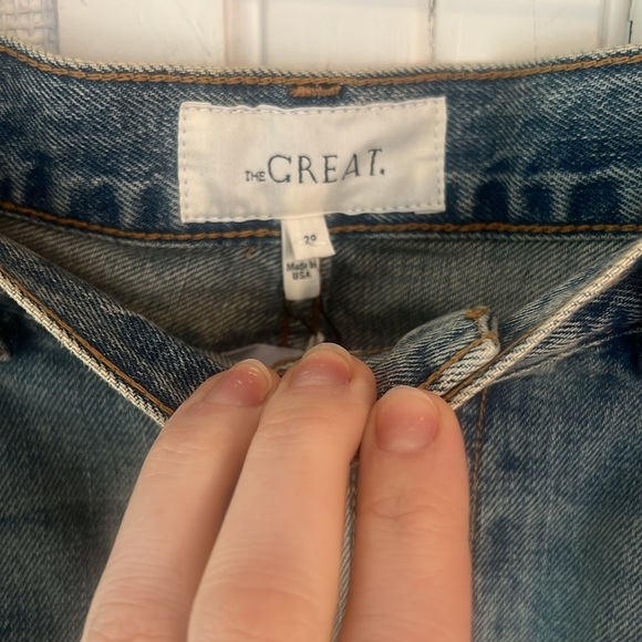 NEW THE GREAT. column skirt in monterey wash NWT SZ 29 - Picture 6 of 9